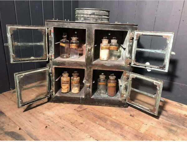 Victorian Brass & Copper sterilising cabinet 🔴 Sold - Image 3